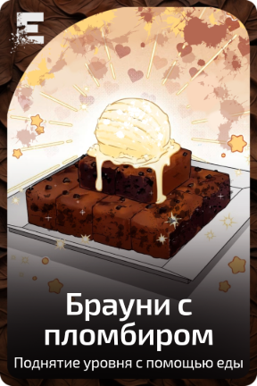 Брауни с пломбиром